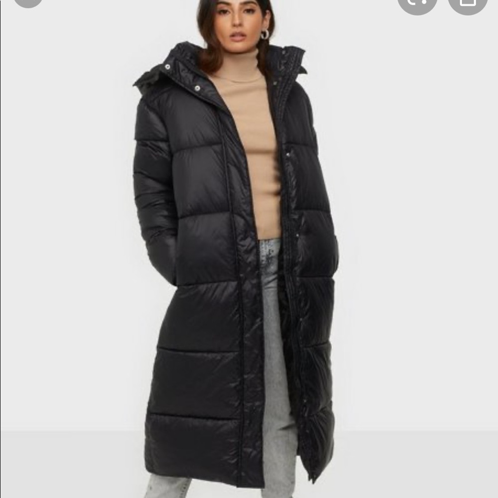 NEW Missguided Black Long Puffer Jacket